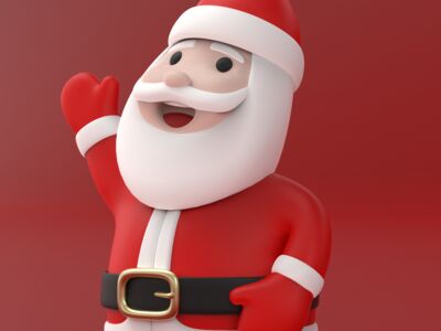Santa Claus 3D Model - view 1537, 3DModel Unity