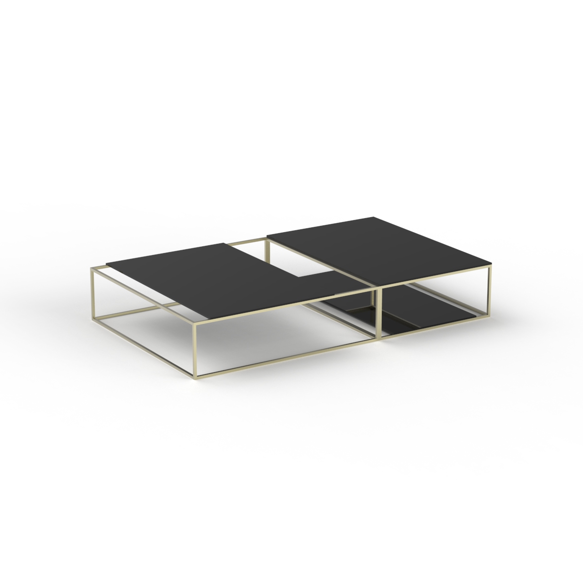 Low Rectangular Table 01 3D Model