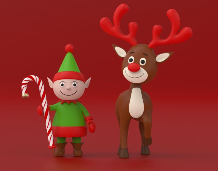 Set Xmas 2 3D Model
