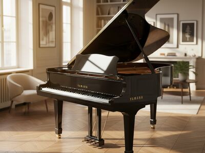 Yamaha Grand Piano 3D Model Home Music Room Interior