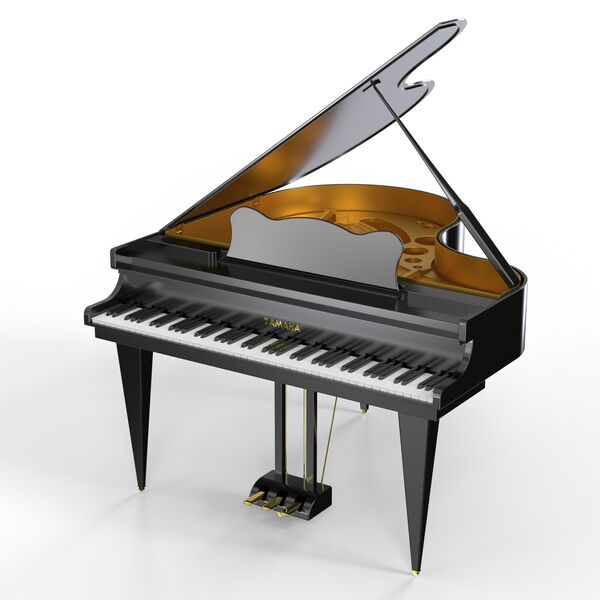 Yamaha Yamaha Grand Piano 3D model — studio render