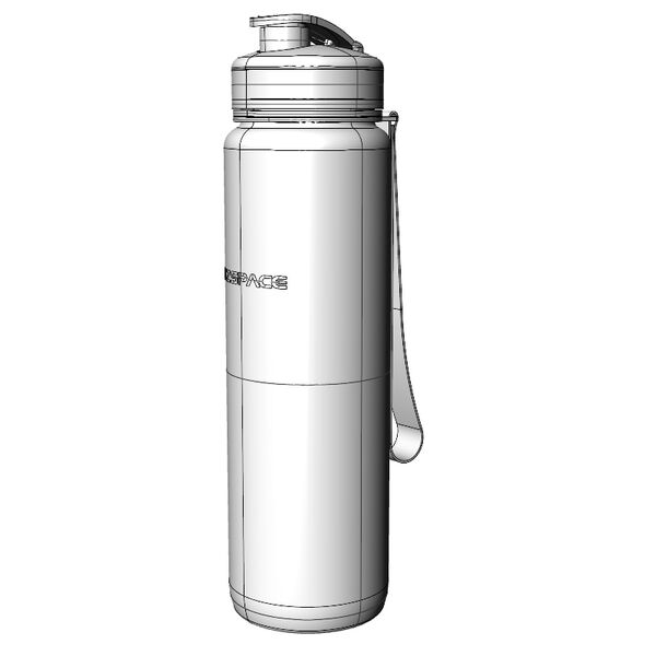 Uzspace Uzspace Water Bottle 1000ml 3D model — styled interior scene