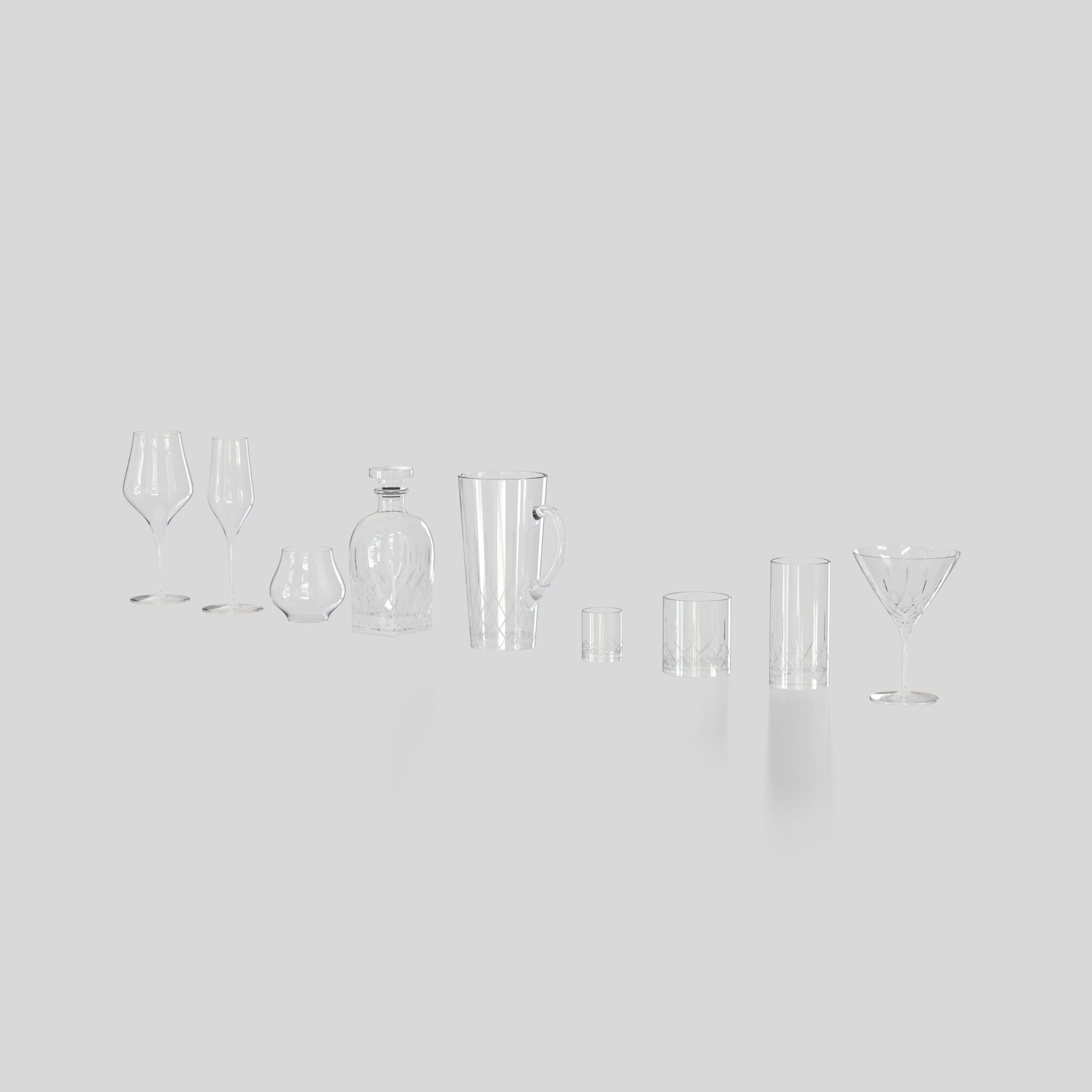 Glass Set 3D Model