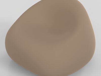Plust Gumball Armchair 3D Model - Render View