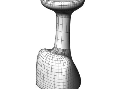 Plust Armillaria Stool 3D Model - Shaded View