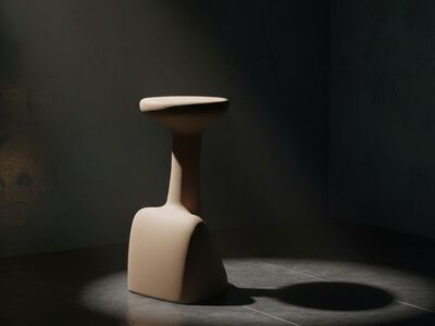 Plust Armillaria Stool 3D Model Dark Luxury Interior