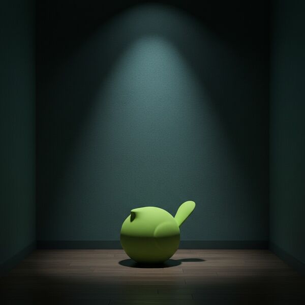 Plust Biggie 3D model — styled interior scene