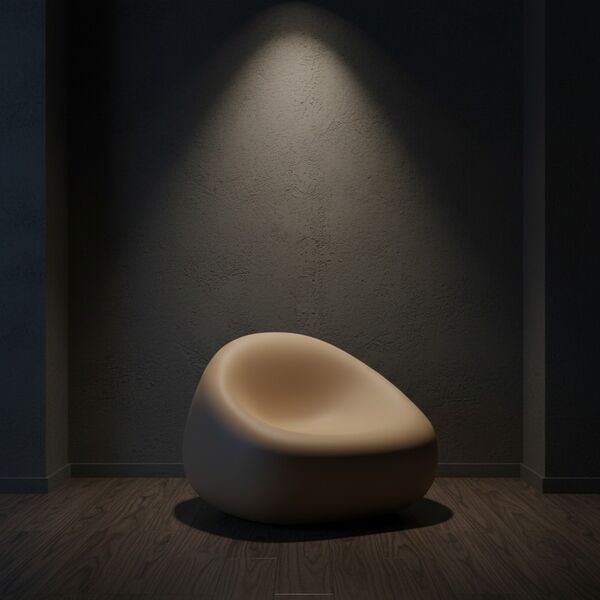Plust Gumball Armchair 3D model — styled interior scene