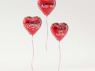 Valentine S Heart Ballons San 3D Model