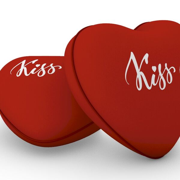Valentine S Heart Pillow San 3D Model - studio render with materials and textures