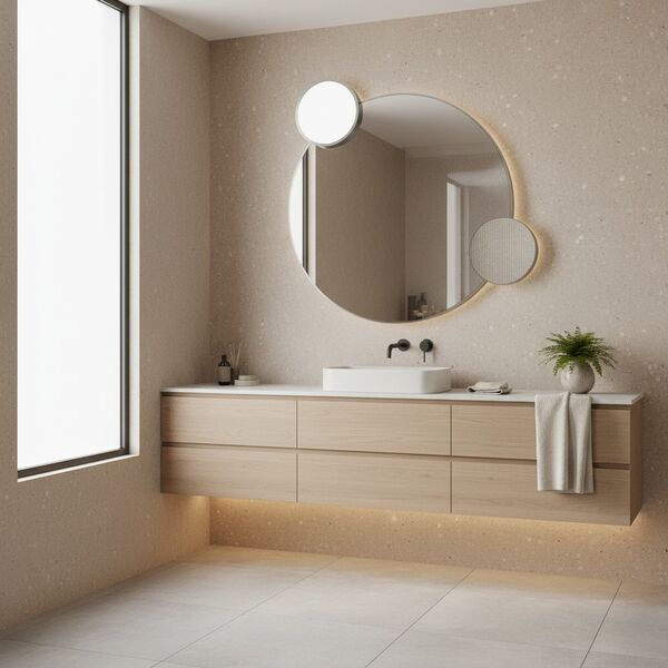 Alice Ceramica  Lunaris Mirror 3D model — studio render