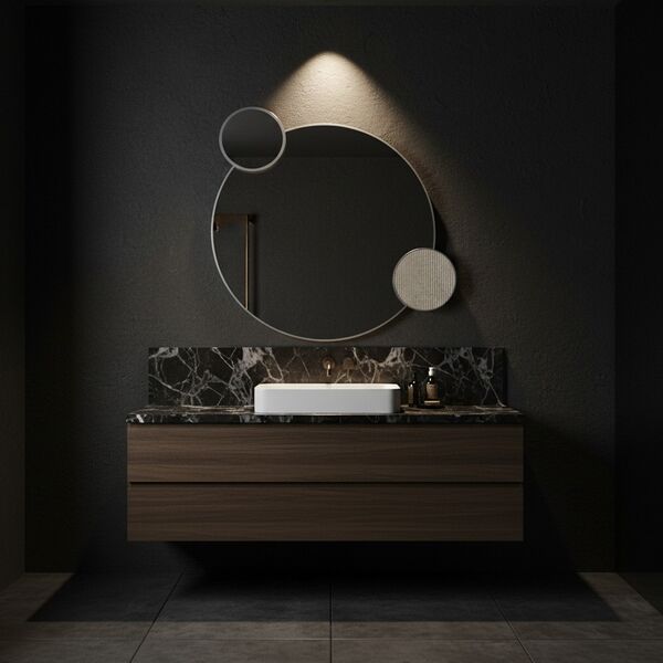 Alice Ceramica  Lunaris Mirror 3D model — studio render