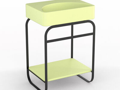 Alice Lunaris Structure 61 Top 3D model front perspective view in Rhino NURBS.
