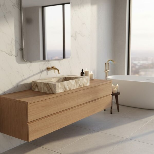 Alice Ceramica  Lunaris Washbasin 81 3D model — studio render