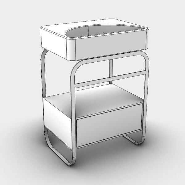 Alice Ceramica  Lunaris Structure 61 Drawer 3D model — studio render