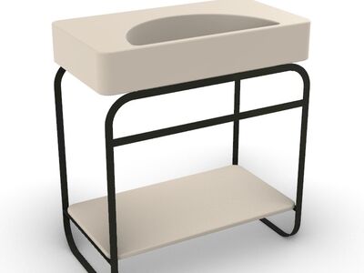 Alice Lunaris Structure 81 Top compact bathroom vanity Rhino NURBS 3D model