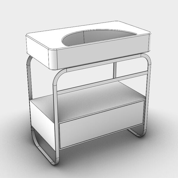 Lunaris Structure 81 Drawer 3D Model