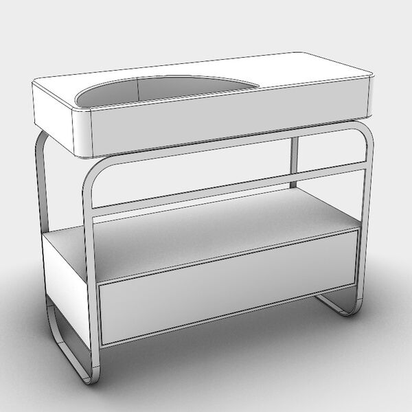 Alice Ceramica  Lunaris Structure 101 Drawer 3D model — studio render