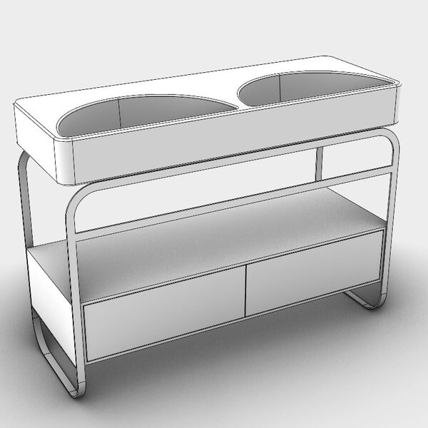 Alice Ceramica  Lunaris Structure 121 Drawer 3D model — studio render