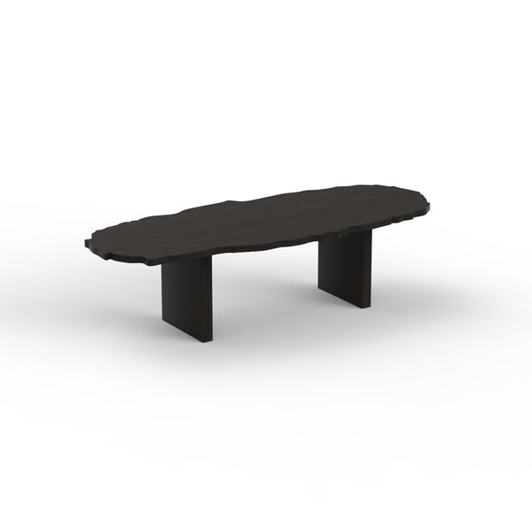 Wood Low Black Table 02 3D Model