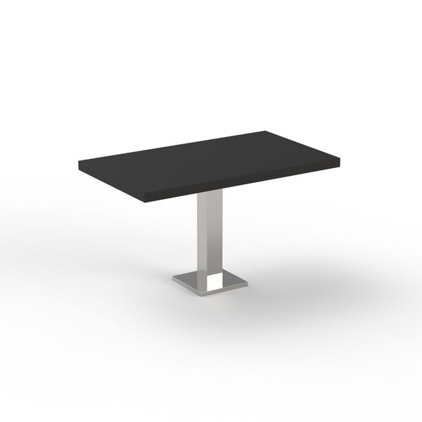 Rectangular Black Top Metal Stand Table 02 3D Model
