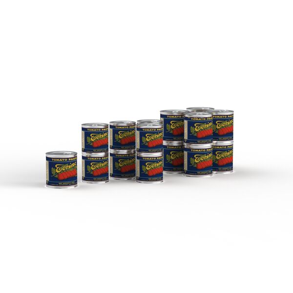 Cans Set Tin 01 3D Model