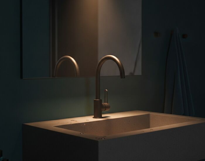 Kitchen Metal Tap 03 3D Model