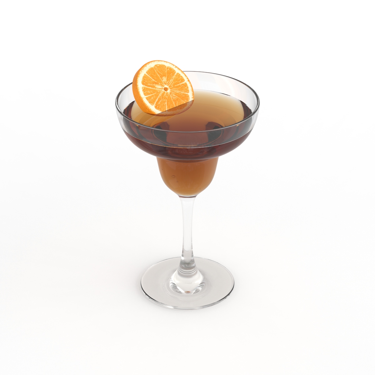 Cocktail Margarita Glass 02 3D Model