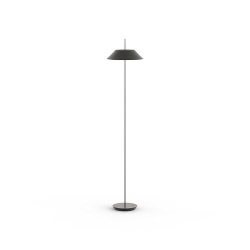 Floor Round Metal Black Lamp 04 3D Model