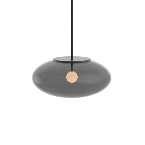 Pendant Round Black Lamp 10 3D Model