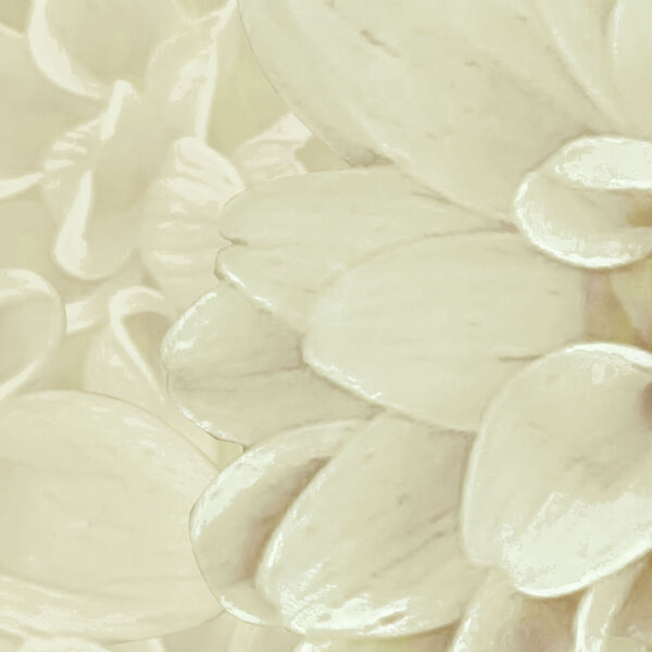 WallZad Paperwall Dahlie 3D model — clay shaded view