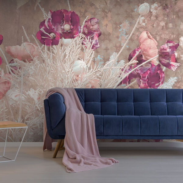 WallZad Paperwall Shabby Poppy 3D model — studio render